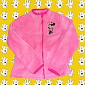 Girls Minnie Mouse Full Zip Fleece 9/10